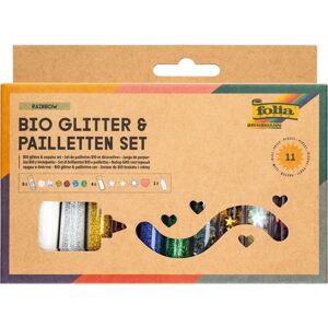 Folia Bio Glitter & Pailletten-Set - Kézműves kellékek Folia Bio Glitter & Pailletten-Set - Kézműves kellékek