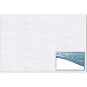FOLIA White Felt Paper - 300x450mm, 3.5mm, Pack of 10 FOLIA White Felt Paper - 300x450mm, 3.5mm, Pack of 10