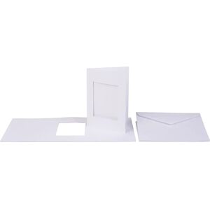 Folia 8768/10 Rectangular Cut-out Pack of 10 Cards with Passepartout - Greeting Cards Folia 8768/10 Rectangular Cut-out Pack of 10 Cards with Passepartout - Greeting Cards