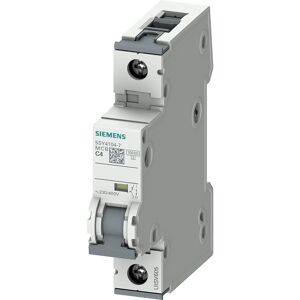 Siemens LS 4104-7 1P Circuit Breaker - Type C, 4A, DIN Mount Siemens LS 4104-7 1P Circuit Breaker - Type C, 4A, DIN Mount