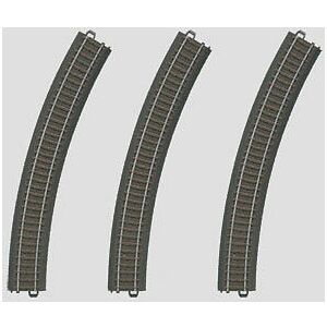 Ensemble de train Märklin 20330 - Rails courbes R3 (3 pièces) - Échelle H0 Ensemble de train Märklin 20330 - Rails courbes R3 (3 pièces) - Échelle H0