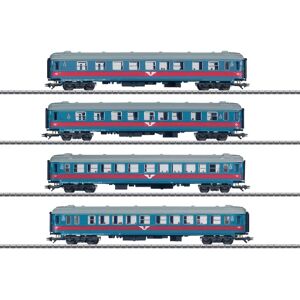 Märklin 43789 Train modéle HO - Set de 4 voitures passagers - Compatible avec SJ suédois - Publicité Märklin 43789 Train modéle HO - Set de 4 voitures passagers - Compatible avec SJ suédois - Publicité