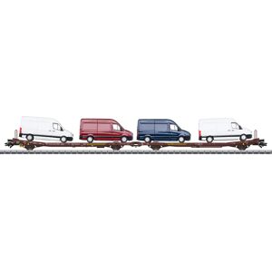 Märklin 47430 Modèle réduit de train HO - Set de wagons plats avec transporteurs - Publicité Märklin 47430 Modèle réduit de train HO - Set de wagons plats avec transporteurs - Publicité