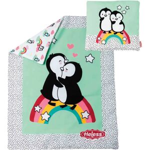 Heless Pinguin Pünktchen Manta de Muñeca con Almohada - Ropa de cama para muñecas Heless Pinguin Pünktchen Manta de Muñeca con Almohada - Ropa de cama para muñecas