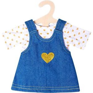 Vestido de pantalón de mezclilla Heless con camiseta de oro - Ropa de muñeca Vestido de pantalón de mezclilla Heless con camiseta de oro - Ropa de muñeca
