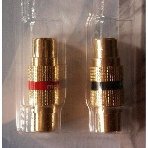 Inakustik Inakustik RCA Dubbellaansluiting - Audio-Adapter - Goud Inakustik Inakustik RCA Dubbellaansluiting - Audio-Adapter - Goud