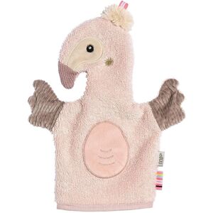 Fehn Roze Katoen Flamingo Washandje - Badplezier Fehn Roze Katoen Flamingo Washandje - Badplezier
