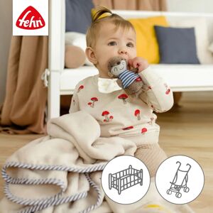 Fehn Manta de Felpa con Nutria para Bebés - Kuscheldecke Fehn Manta de Felpa con Nutria para Bebés - Kuscheldecke