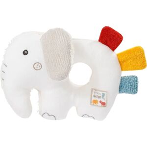 Fehn Baby Rattle - Naturlig Elefant, Mjuk & Säkert Fehn Baby Rattle - Naturlig Elefant, Mjuk & Säkert