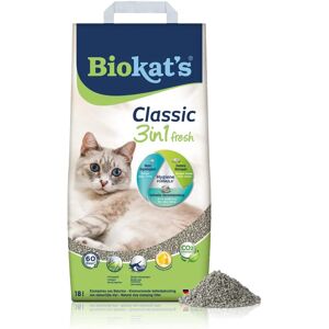 Biokat's Classic 3in1 Kattenbakvulling - 18L lente geur Biokat's Classic 3in1 Kattenbakvulling - 18L lente geur