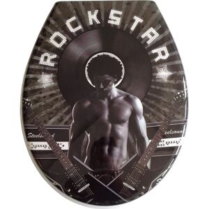 ADOB Rockstar WC-Sitz - SoftClose, Abnehmbar, Schwarz ADOB Rockstar WC-Sitz - SoftClose, Abnehmbar, Schwarz