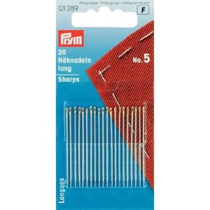 Prym Size 5 Hand Sewing Needles - Pack of 20 - Needles Prym Size 5 Hand Sewing Needles - Pack of 20 - Needles