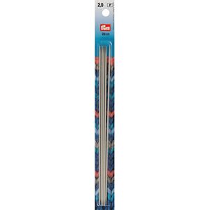 Prym 8" Double Point Aluminum 2mm Knitting Needles - Knitting Needles Prym 8" Double Point Aluminum 2mm Knitting Needles - Knitting Needles