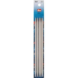 Prym Perlmuttgraue Doppelspitznadeln - 20cm, 5mm - Stricknadeln Prym Perlmuttgraue Doppelspitznadeln - 20cm, 5mm - Stricknadeln