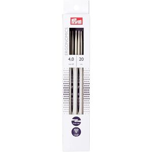 Prym Ergonomische Doppelspitzen Stricknadeln - 20cm - 4mm - Stricknadeln Prym Ergonomische Doppelspitzen Stricknadeln - 20cm - 4mm - Stricknadeln
