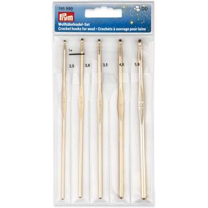 Prym Aluminium Crochet Hook Set - Crochet Hooks 2.5-5 mm Prym Aluminium Crochet Hook Set - Crochet Hooks 2.5-5 mm