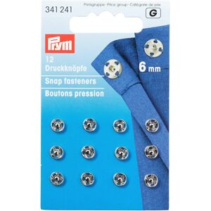 Prym Silver Metal Snap Fasteners - 12 pack - Fasteners Prym Silver Metal Snap Fasteners - 12 pack - Fasteners
