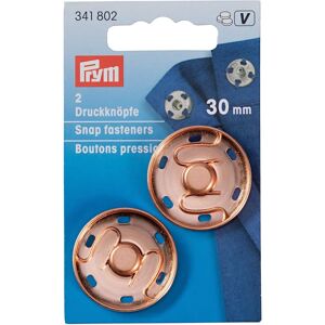 Prym Rose Gold Metal Snap Fasteners - Pack of 2 - Snap Fasteners Prym Rose Gold Metal Snap Fasteners - Pack of 2 - Snap Fasteners