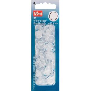 Prym Transparent Matt Round Non-Sew ColorSnaps - Snap Fasteners - 12mm Prym Transparent Matt Round Non-Sew ColorSnaps - Snap Fasteners - 12mm