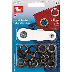 Œillets Prym Bronze Antique 11mm - Coffret DIY Œillets Prym Bronze Antique 11mm - Coffret DIY
