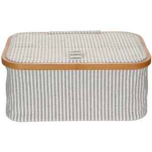 Prym 612682 Caja de almacenamiento - Bambú, Grís, Blanco Prym 612682 Caja de almacenamiento - Bambú, Grís, Blanco