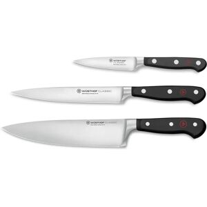 WÜSTHOF Classic Knife Set - 3 Piece Stainless Steel, Ergonomic Handles WÜSTHOF Classic Knife Set - 3 Piece Stainless Steel, Ergonomic Handles