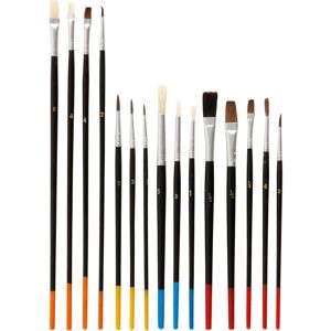 Idena - ensemble de 15 pinceaux - aquarelle - Brush set - Publicité Idena - ensemble de 15 pinceaux - aquarelle - Brush set - Publicité