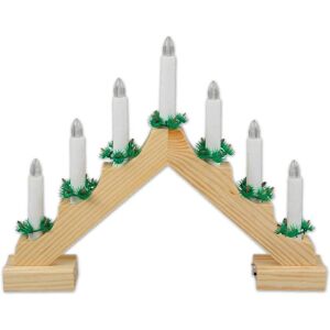 Idena LED adventní světlo - Přírodní dřevo, 7 LED, vnitřní dekorace Idena LED adventní světlo - Přírodní dřevo, 7 LED, vnitřní dekorace