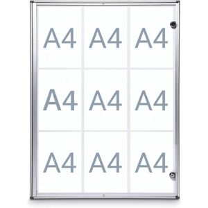 Vitrina de pared MAUL - 9x DIN A4 - Blanco/Gris Vitrina de pared MAUL - 9x DIN A4 - Blanco/Gris