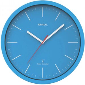 MAUL 9053434 Wall Clock - Radio-Controlled, Blue, 310mm MAUL 9053434 Wall Clock - Radio-Controlled, Blue, 310mm