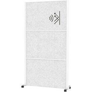 Maul Raumteiler - 9611102 Akustikwand, Hellgrau, 100x182cm, mit Rollen Maul Raumteiler - 9611102 Akustikwand, Hellgrau, 100x182cm, mit Rollen