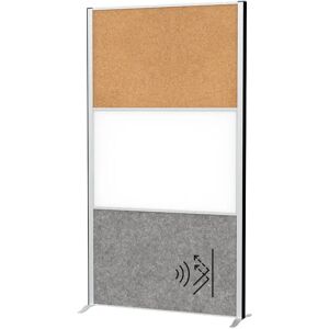 MAUL Trennwand 9651095 - Akustik, Kork, Whiteboard MAUL Trennwand 9651095 - Akustik, Kork, Whiteboard