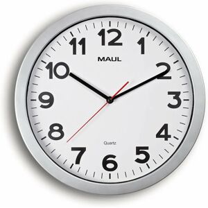 Maul 9053695 Silver Round Wall/Desk Clock - Quartz Maul 9053695 Silver Round Wall/Desk Clock - Quartz