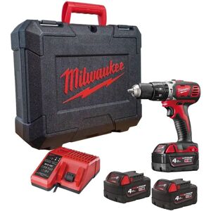 Taladro a impacto Milwaukee 18V - 3 Baterías - Caja metálica Taladro a impacto Milwaukee 18V - 3 Baterías - Caja metálica