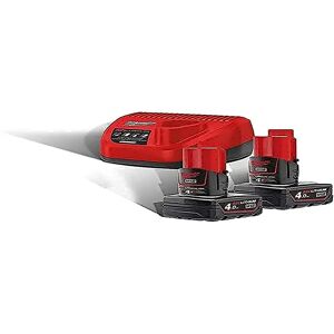 Kit Batteria Milwaukee M12 NRG-402 - 2x 4.0Ah, Caricabatterie Kit Batteria Milwaukee M12 NRG-402 - 2x 4.0Ah, Caricabatterie