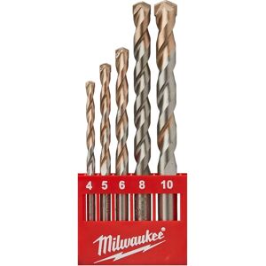 Milwaukee Model 4932352333 Concrete Drill Set - Hammer Drill Bits 5 pcs Milwaukee Model 4932352333 Concrete Drill Set - Hammer Drill Bits 5 pcs