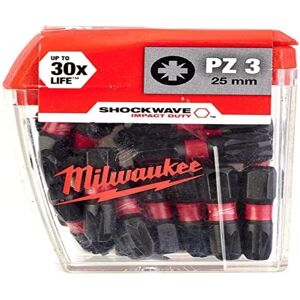 Milwaukee PZ 3 Impact Driver Bits - 25mm, 25 pcs Milwaukee PZ 3 Impact Driver Bits - 25mm, 25 pcs