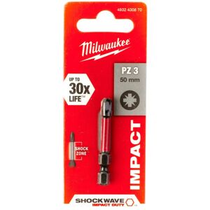 Milwaukee PZ3 x 50 mm Impact Inzet - 1 stuk Milwaukee PZ3 x 50 mm Impact Inzet - 1 stuk