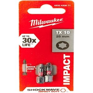 Milwaukee Impact Schroefbit TX10 - 25 mm Milwaukee Impact Schroefbit TX10 - 25 mm