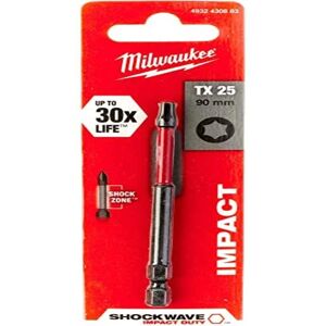 Embout de Impact Milwaukee Shockwave TX25 90mm Embout de Impact Milwaukee Shockwave TX25 90mm