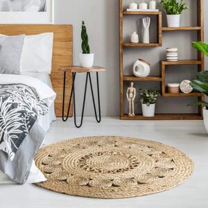 LUXOR LIVING Balo Dywan z Juty Koło - Naturalny, 80cm LUXOR LIVING Balo Dywan z Juty Koło - Naturalny, 80cm