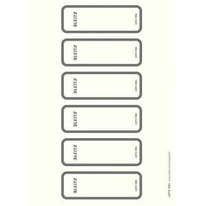 Leitz Model 16930085 Grey Self-Adhesive Folder Labels - Folder Type Leitz Model 16930085 Grey Self-Adhesive Folder Labels - Folder Type