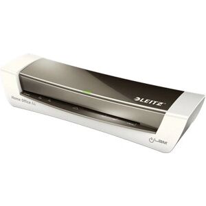 Leitz Grey A4 Hot Laminator - Hassle Free, 3 Min Warm-Up Leitz Grey A4 Hot Laminator - Hassle Free, 3 Min Warm-Up