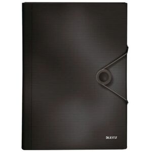 Leitz Black A4 Polypropylene Folder - 6 Compartments Leitz Black A4 Polypropylene Folder - 6 Compartments