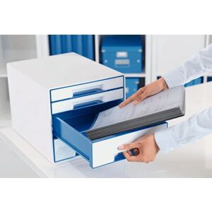 Leitz Blue White WOW Cube File Storage Box - File Type Leitz Blue White WOW Cube File Storage Box - File Type