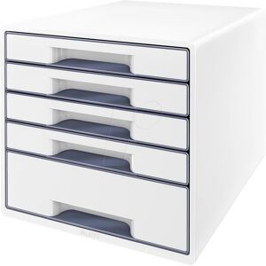 Leitz White 5-Drawer Storage Cube - Office Organizer Leitz White 5-Drawer Storage Cube - Office Organizer