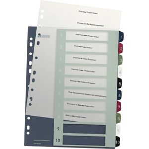 Leitz 12370000 File Index - A4 Polypropylene, Multicolored Leitz 12370000 File Index - A4 Polypropylene, Multicolored