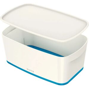 Leitz MyBox Small Storage Box - White/Blue Metallic Leitz MyBox Small Storage Box - White/Blue Metallic