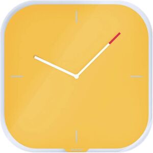 Reloj de Pared de Vidrio Silencioso Amarillo Leitz 90170019 - Reloj de Escritorio y de Pared Reloj de Pared de Vidrio Silencioso Amarillo Leitz 90170019 - Reloj de Escritorio y de Pared
