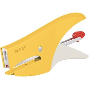 Leitz 56450019 Stapler - Compact, Yellow, 15 Sheets - Stapler Leitz 56450019 Stapler - Compact, Yellow, 15 Sheets - Stapler